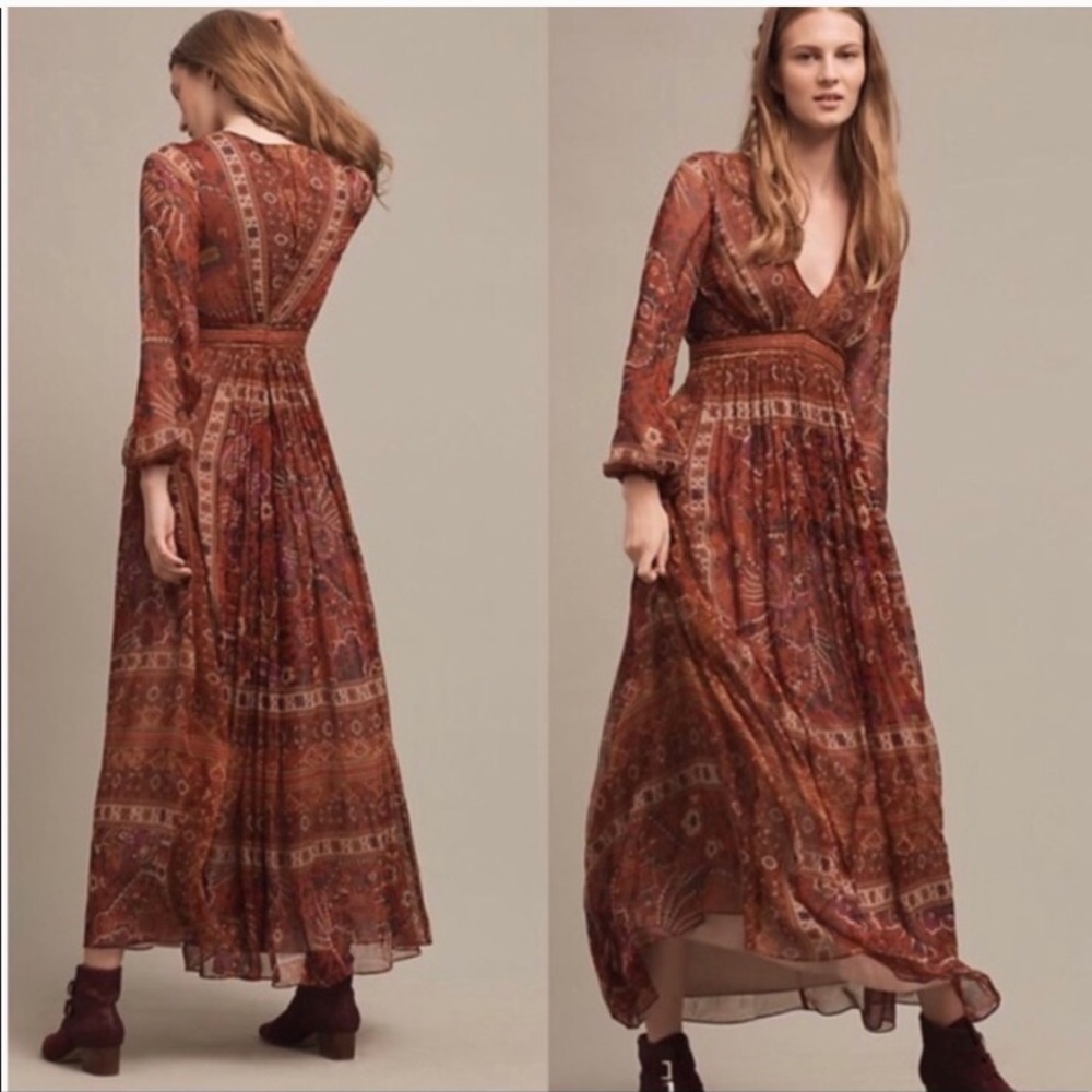 NWT Anthropologie Maxi Romantic Boho Dress